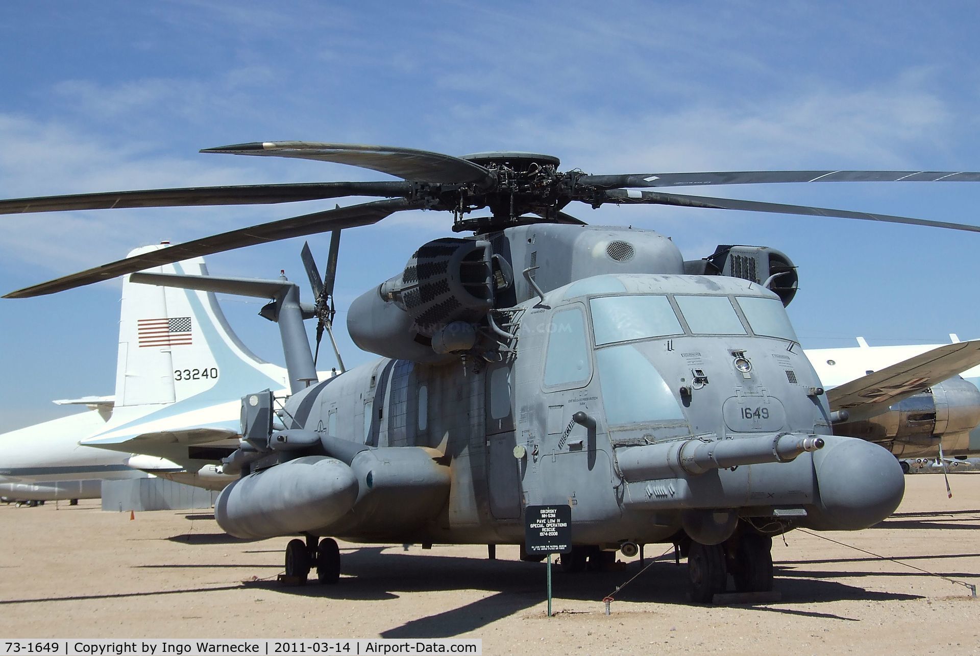 73-1649, Sikorsky MH-53J Pave Low III C/N 65-387, Sikorsky MH-53J at the Pima Air & Space Museum, Tucson AZ