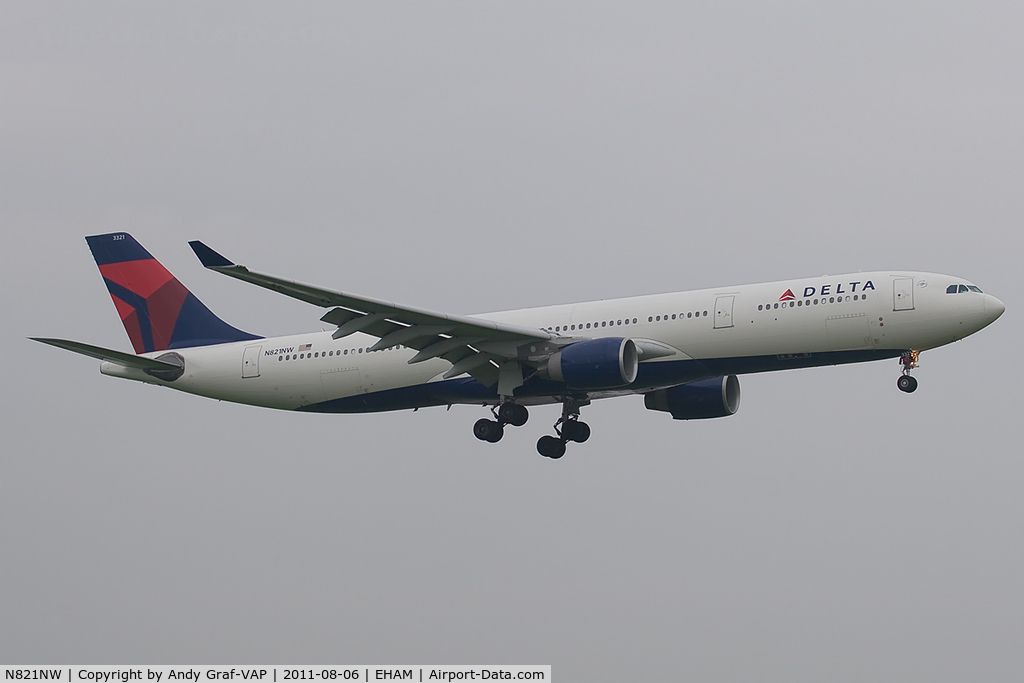 N821NW, 2007 Airbus A330-323 C/N 0865, Delta Airlines A330-300