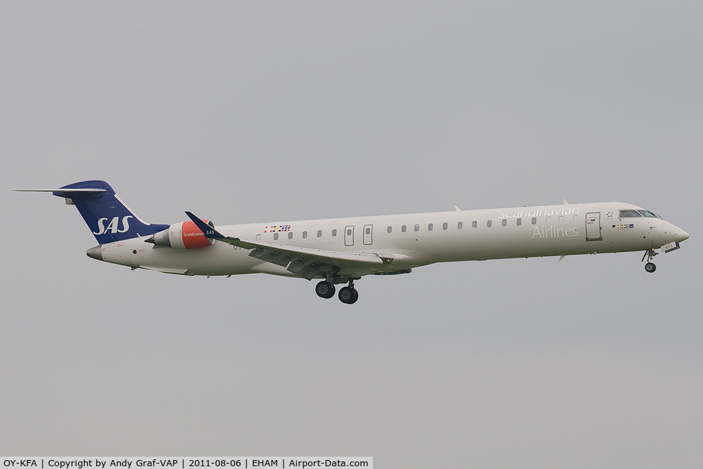 OY-KFA, 2008 Bombardier CRJ-900 (CL-600-2D24) C/N 15206, Scandinavian Airlines CRJ900