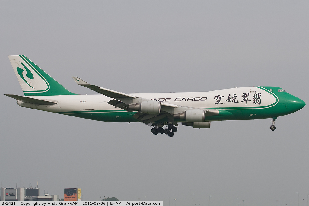 B-2421, 2007 Boeing 747-4EVF/ER/SCD C/N 35169, Jade Cargo 747-400