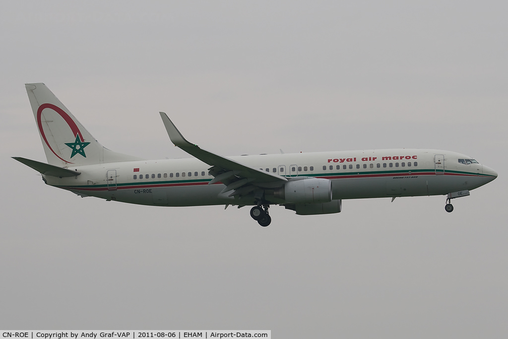 CN-ROE, 2006 Boeing 737-8B6 C/N 33063, Royal Air Maroc 737-800