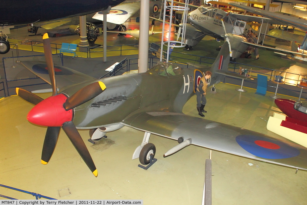 MT847, Supermarine 379 Spitfire FR.XIVe C/N 6S/643779, At the Museum of Science and Industry in Manchester UK  - Air and Space Hall