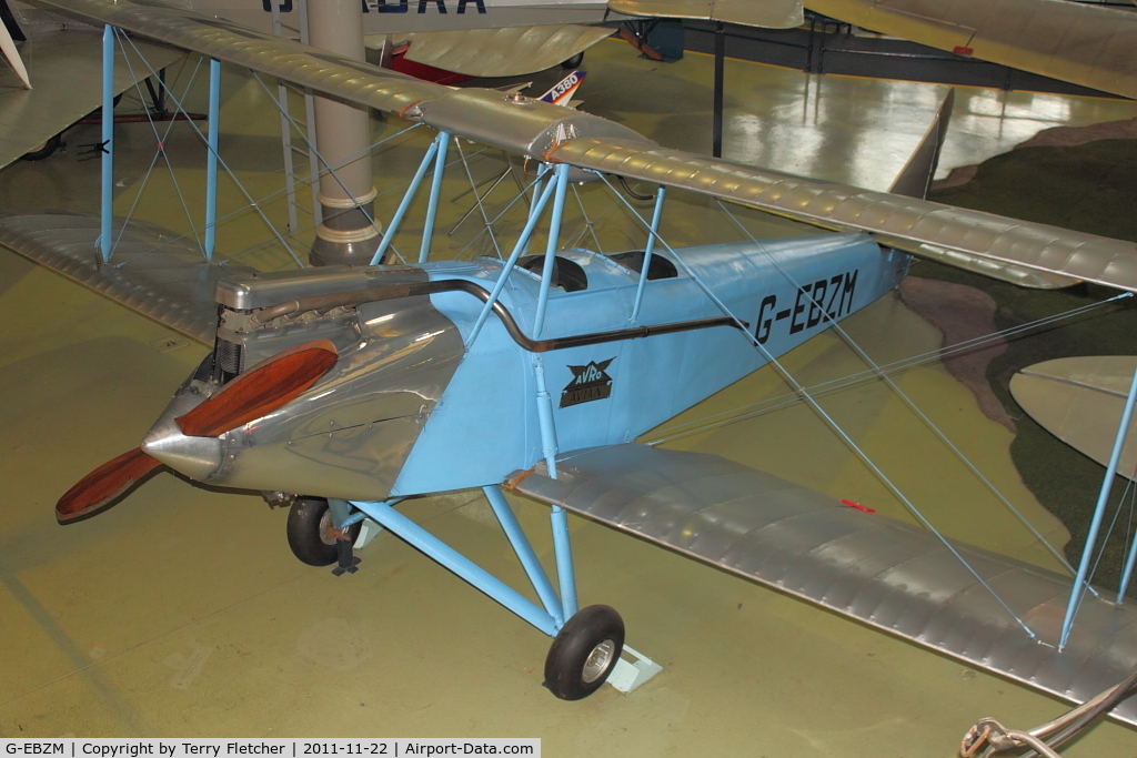 G-EBZM, Avro 594 Avian IIIA C/N 160, At the Museum of Science and Industry in Manchester UK  - Air and Space Hall