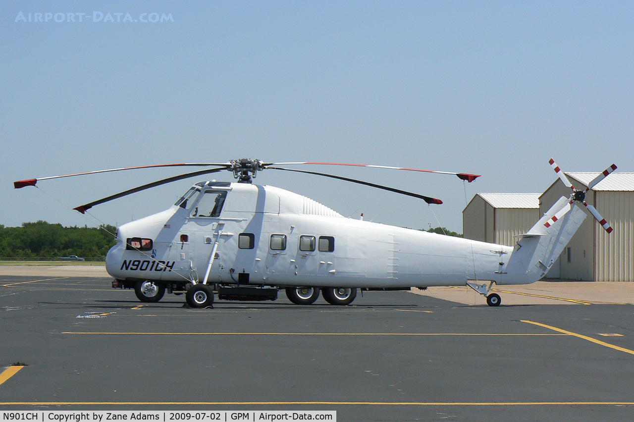 N901CH, 1962 Sikorsky S-58T C/N 58-1464, At Grand Prairie Municipal