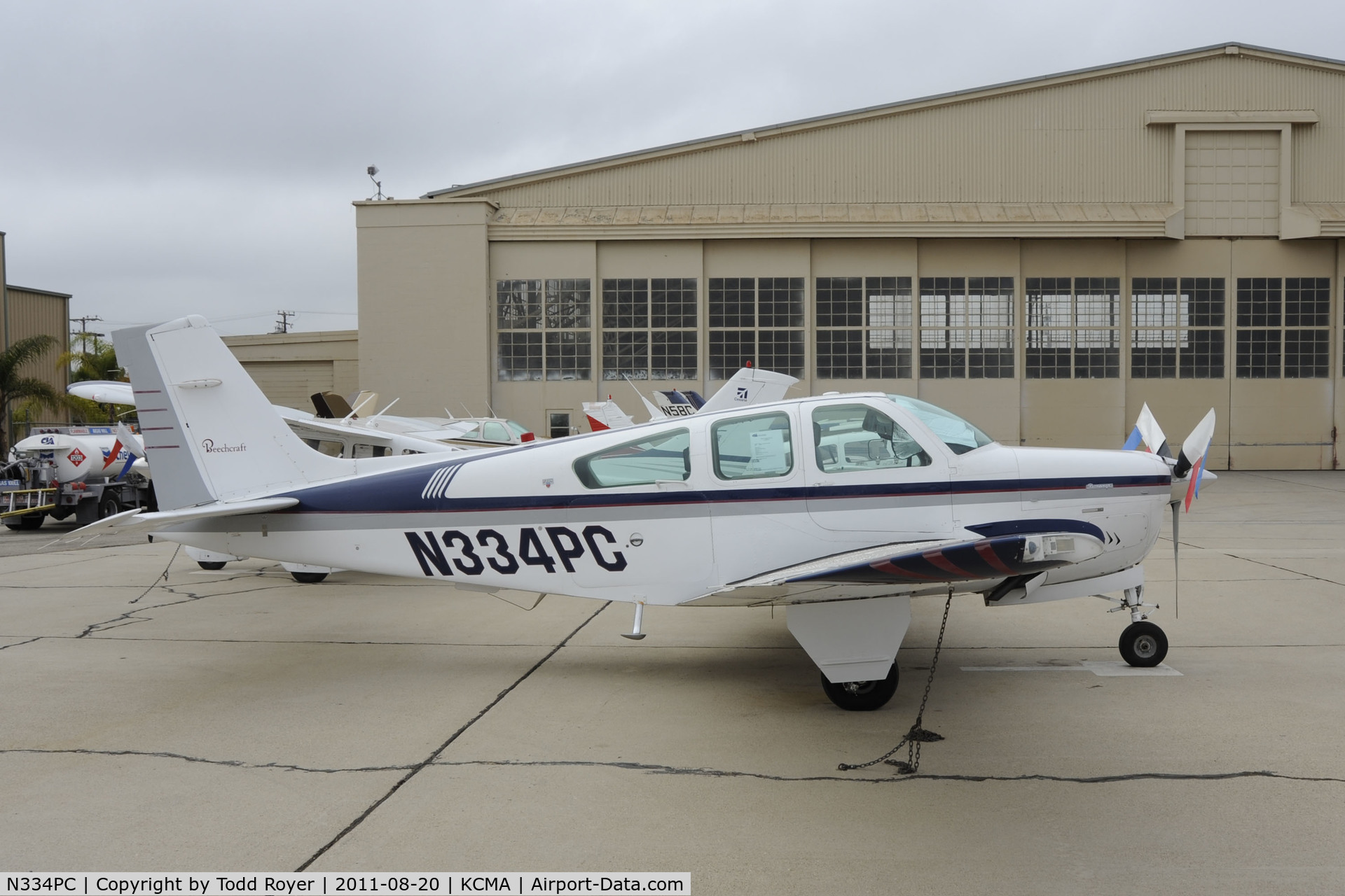 N334PC, 1990 Beech F33A Bonanza C/N CE-1534, Camarillo Airport