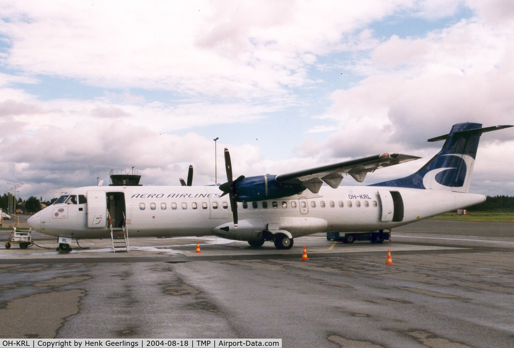 OH-KRL, 1992 ATR 72-201 C/N 332, Aero Airlines at Tampere Airport