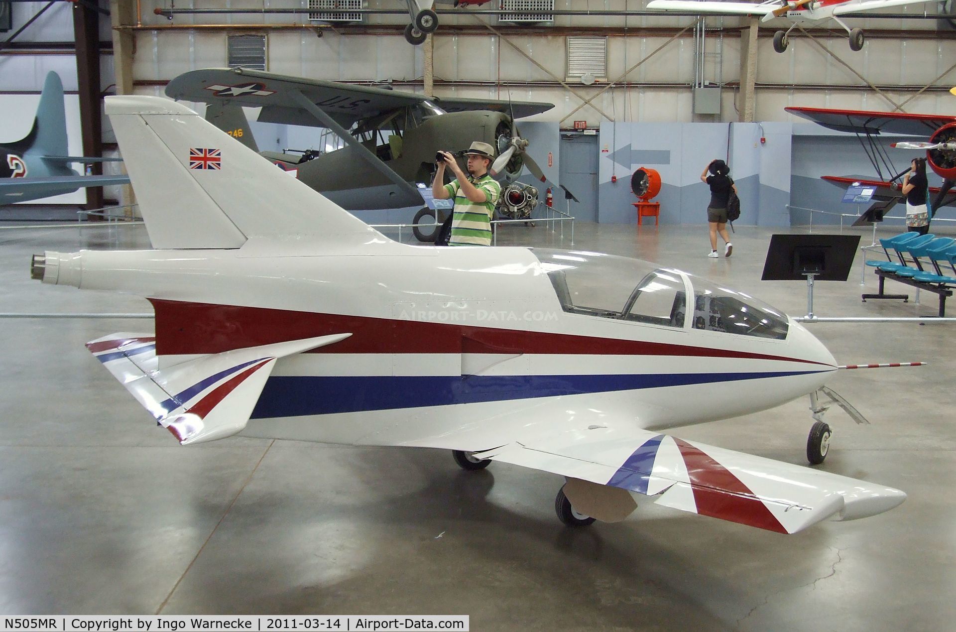 N505MR, Bede BD-5G C/N 2418, Bede (M. T. Rounds) BD-5J Micro-Jet at the Pima Air & Space Museum, Tucson AZ