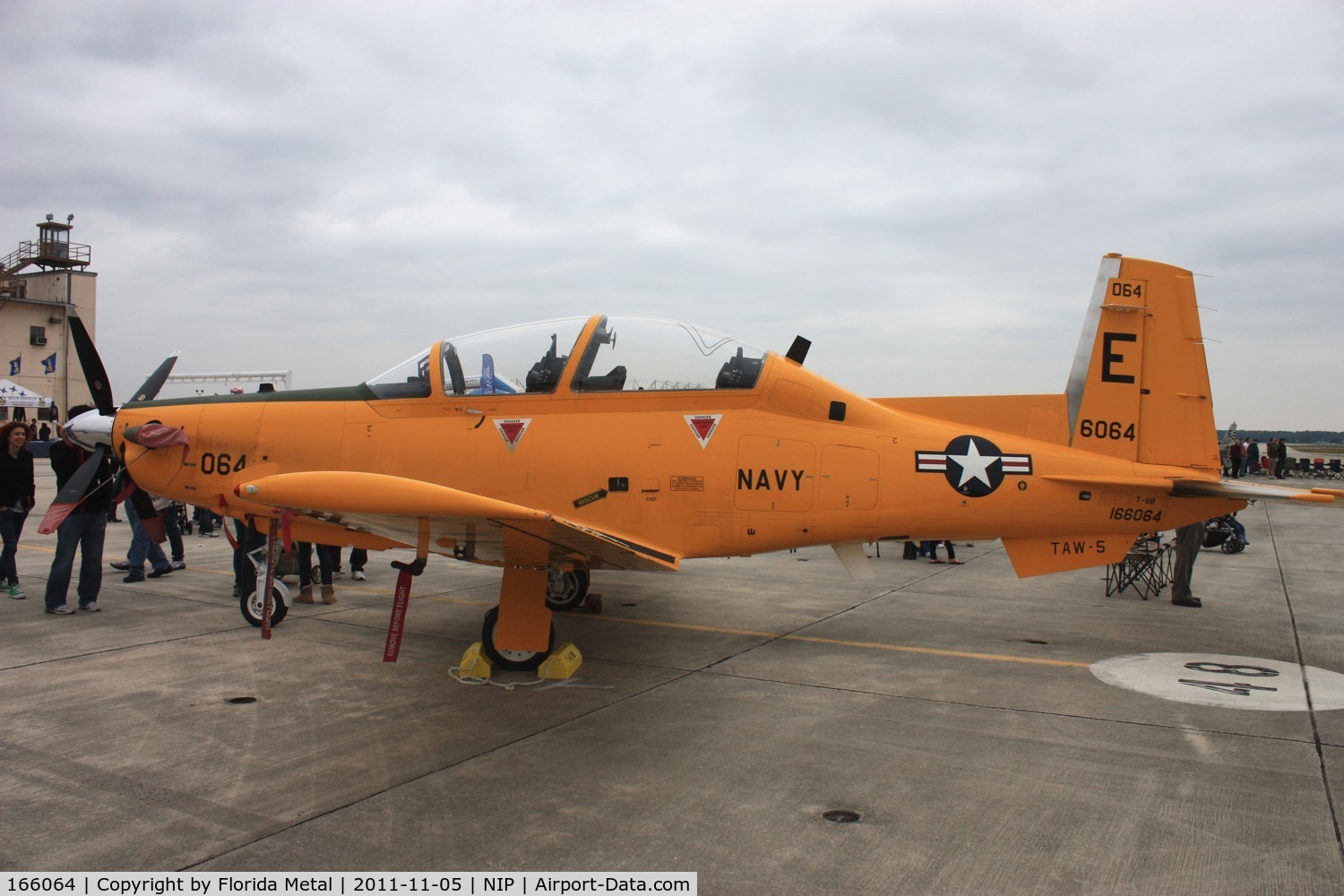 166064, Raytheon T-6B Texan II C/N PN-55, Texan II retro colors