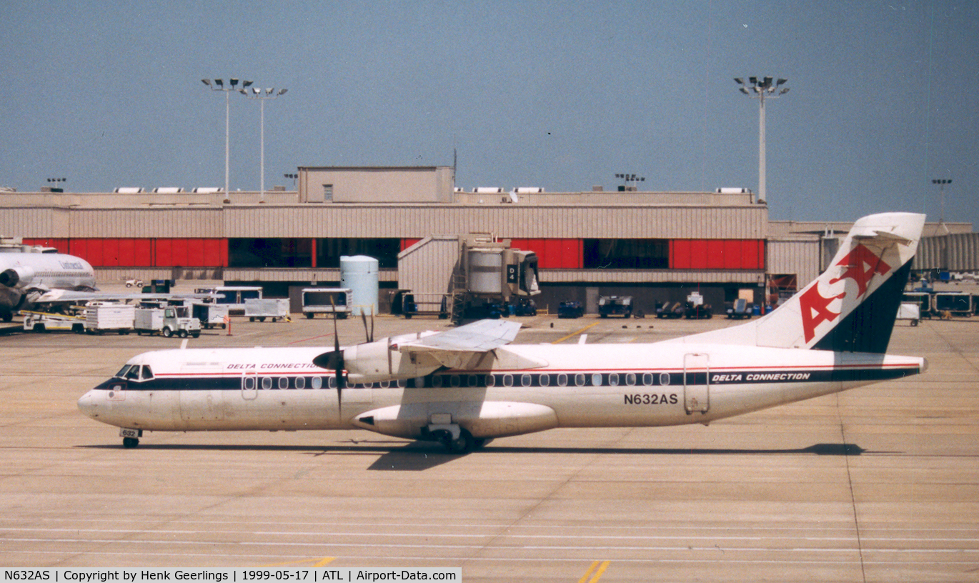 N632AS, 1992 ATR 72-212 C/N 338, ASA Delta Connection