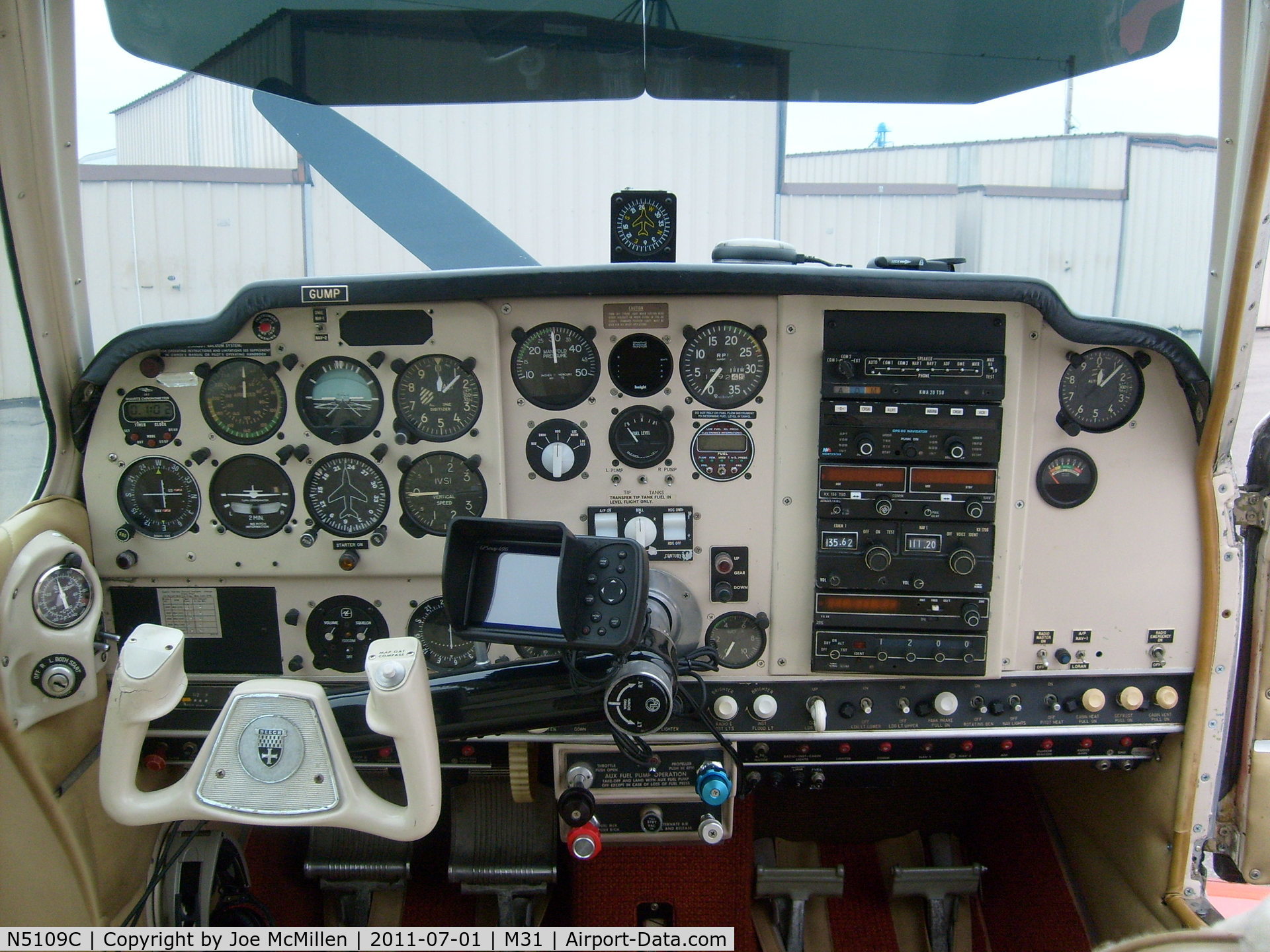 N5109C, Beech B35 C/N D-2387, 1950 B35 S model panel upgrade