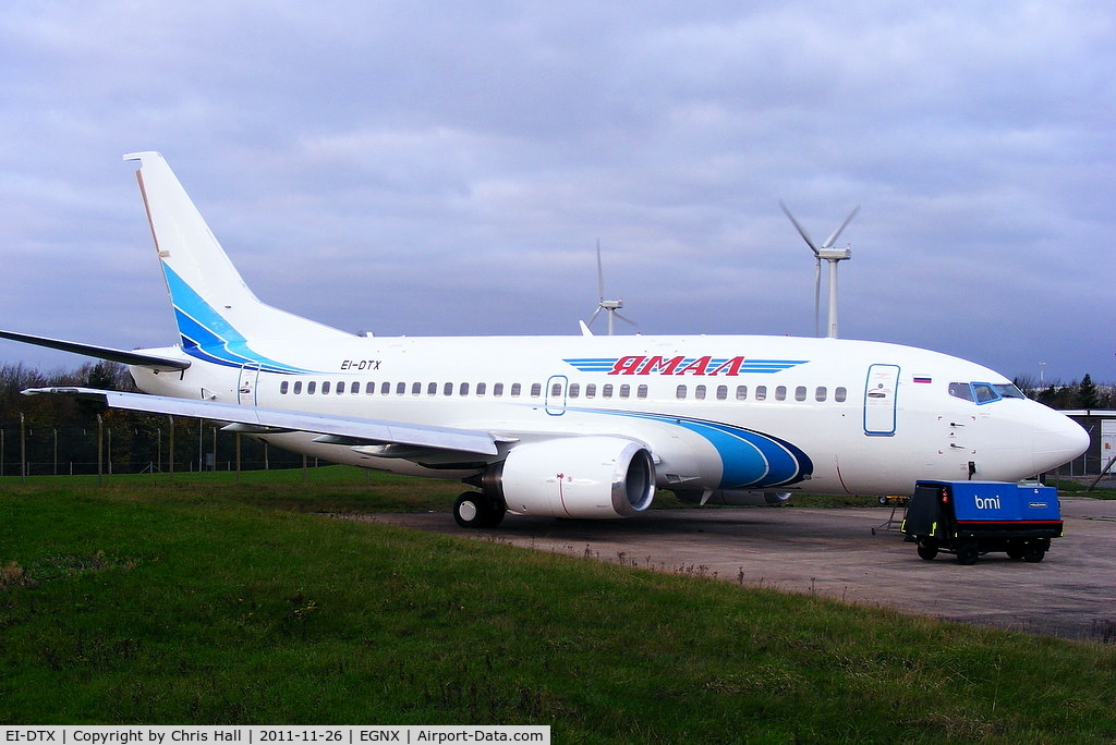 EI-DTX, 1997 Boeing 737-5Q8 C/N 28052, former Transaero Airlines B737 fresh out of Air Livery now in Yamal Airlines colours