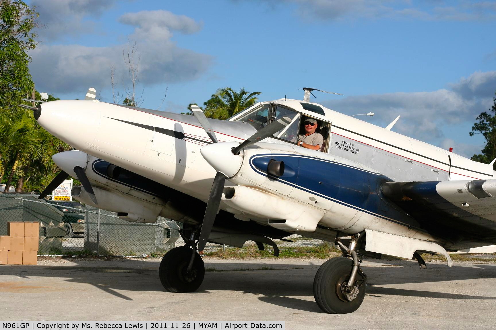 N961GP, 1961 Beech-Hamilton G18S Westwind III C/N BA-559, Flight to Marsh Harbor, Abacos Bahamas to delver the bi-monthly Abacos news paper.