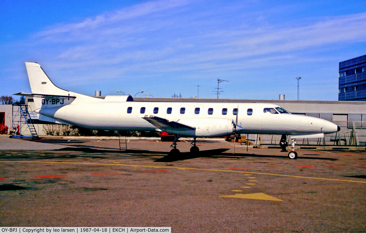 OY-BPJ, 1984 Fairchild Swearingen SA-227AC Metro III C/N AC-601, CPH Copenhagen 14.4.87