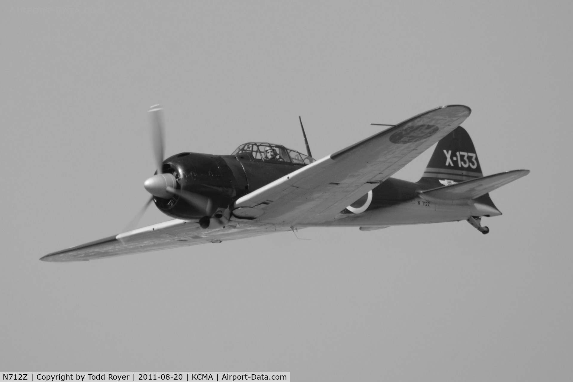 N712Z, 1942 Mitsubishi A6M3 Reisen (Zero) C/N 3869, Camarillo Airshow 2011