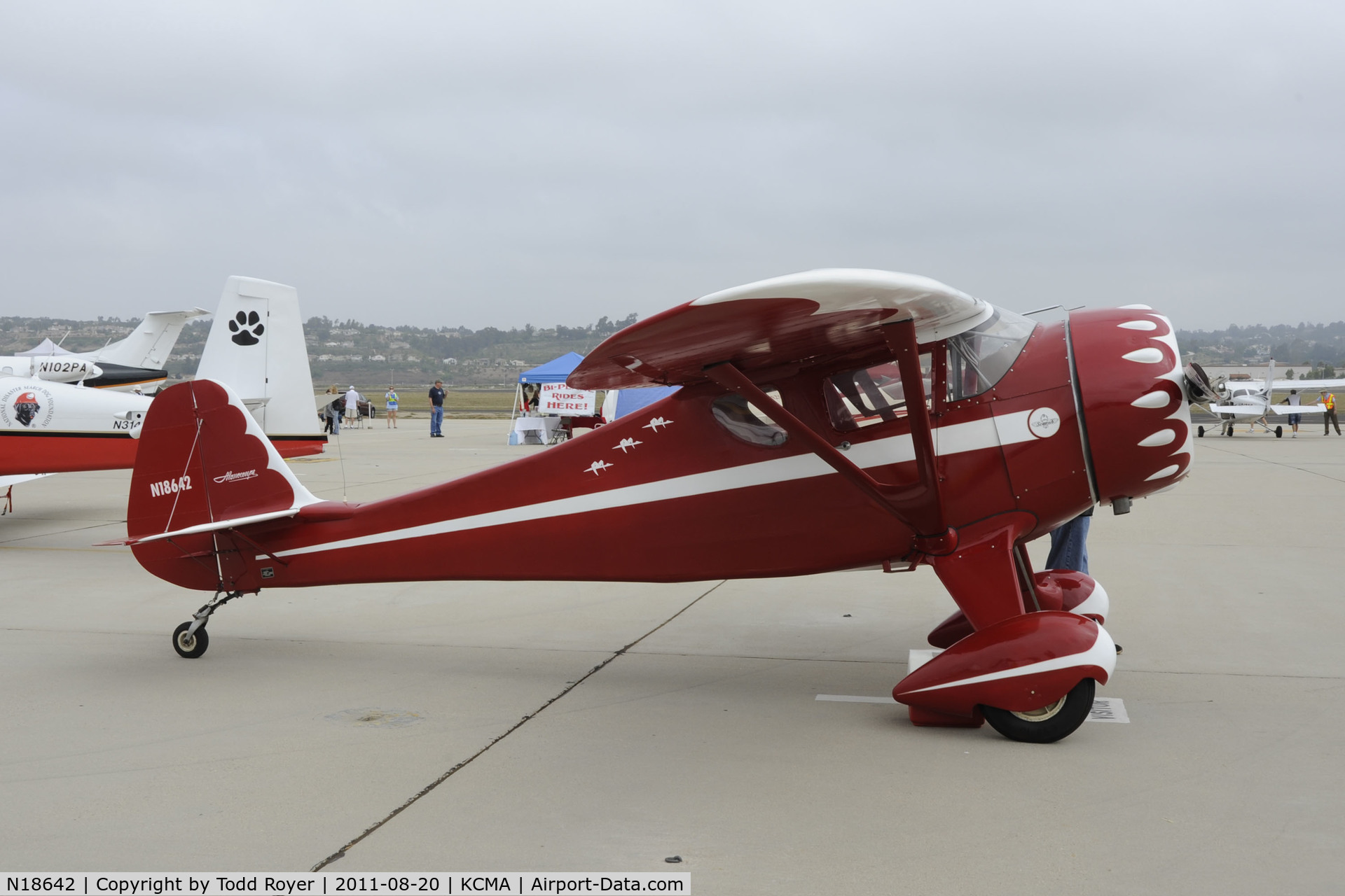 N18642, 1933 Monocoupe 110 C/N 6W53, Camarillo Airshow 2011