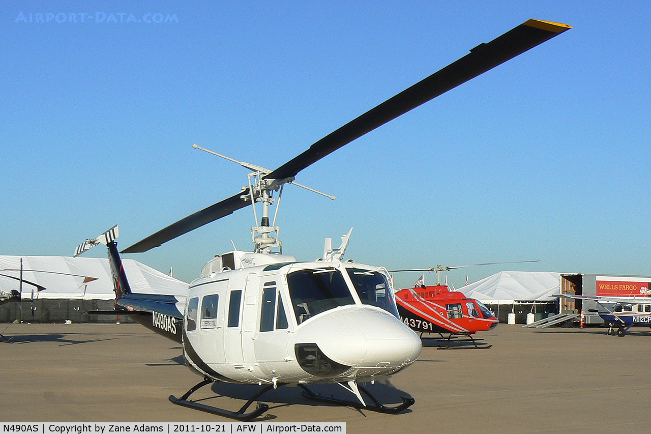 N490AS, 1964 Bell UH-1H C/N 6413686/4393, At the 2011 Alliance Airshow - Fort Worth, TX