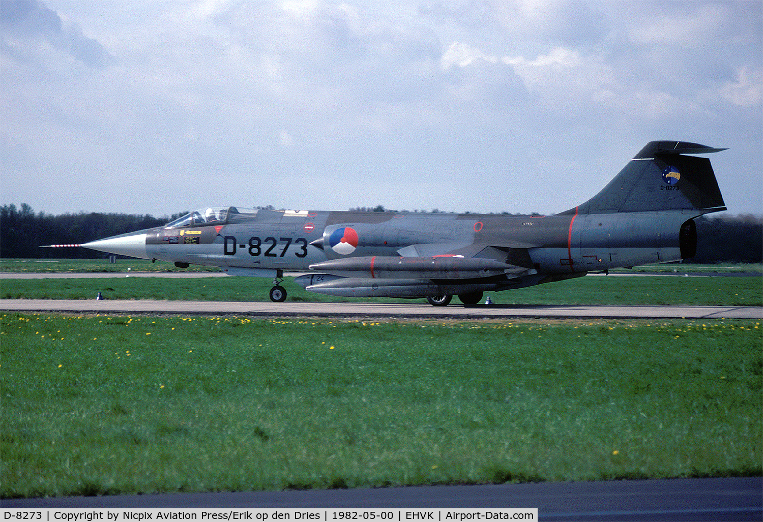 D-8273, Lockheed RF-104G Starfighter C/N 683-8273, D-8273 was assigned to 306 sqn and based at Volkel AB.