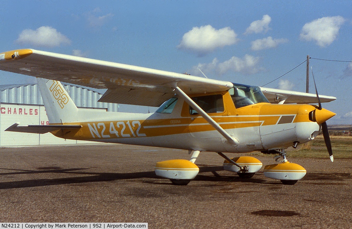 N24212, 1978 Cessna 152 C/N 15280152, Cessna 152, formerly out of Crystal Airport MN, at Scobey.  Presently in India