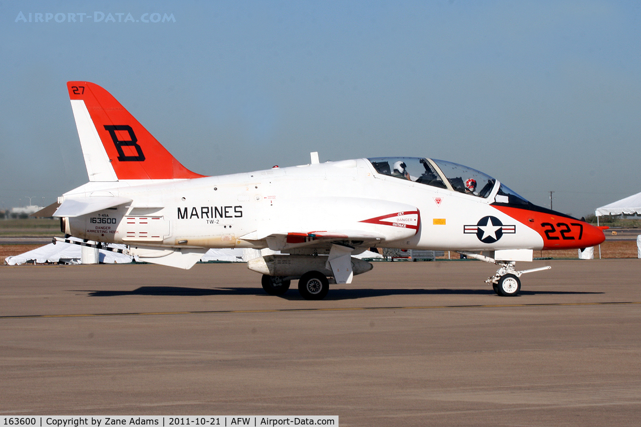 163600, McDonnell Douglas T-45A Goshawk C/N A002, At the 2011 Alliance Airshow - Fort Worth, TX