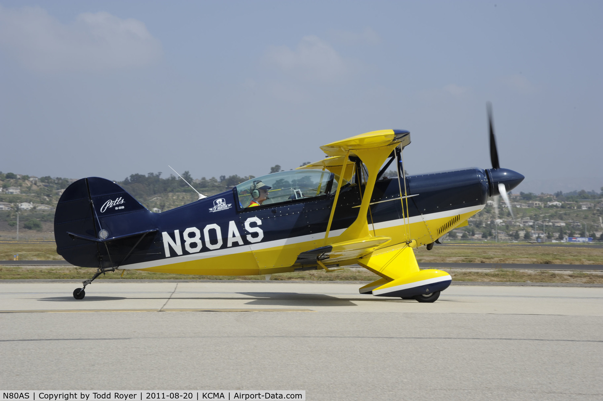 N80AS, 1992 Pitts S-2B Special C/N 5244, Camarillo airshow 2011
