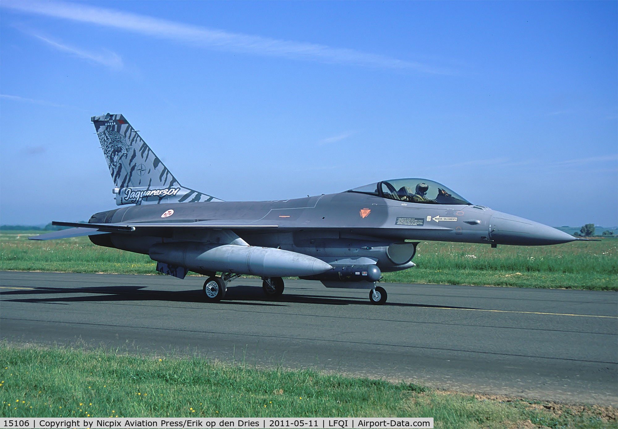 15106, Lockheed F-16A Fighting Falcon C/N AA-6, 15106 is a Portuguese AF F-16AM with a special tail of the 