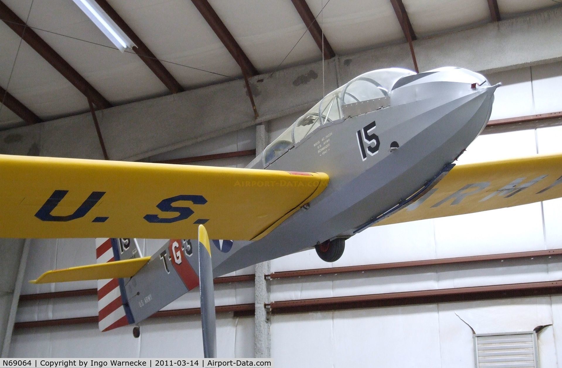 N69064, Schweizer TG-3A C/N 15, Schweizer TG-3A at the Pima Air & Space Museum, Tucson AZ