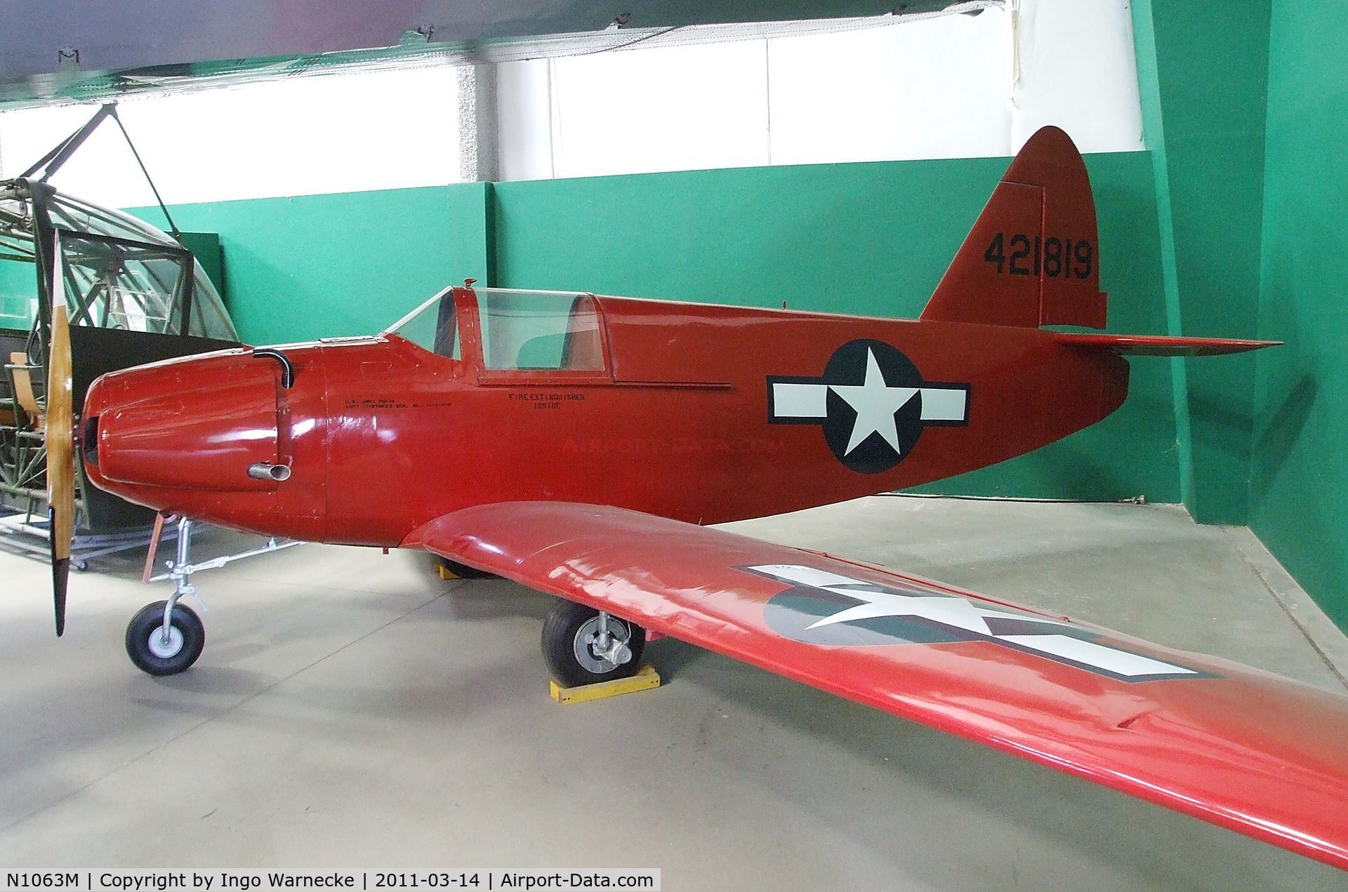 N1063M, Culver PQ-14B C/N N763, Culver PQ-14B at the Pima Air & Space Museum, Tucson AZ