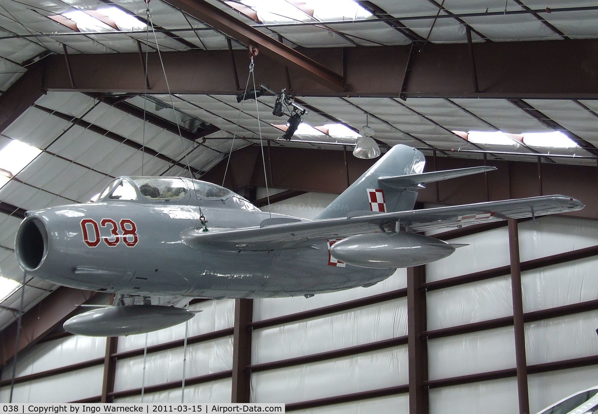 038, Mikoyan-Gurevich MiG-15UTI C/N 1A06038, Mikoyan i Gurevich MiG-15UTI MIDGET at the Pima Air & Space Museum, Tucson AZ