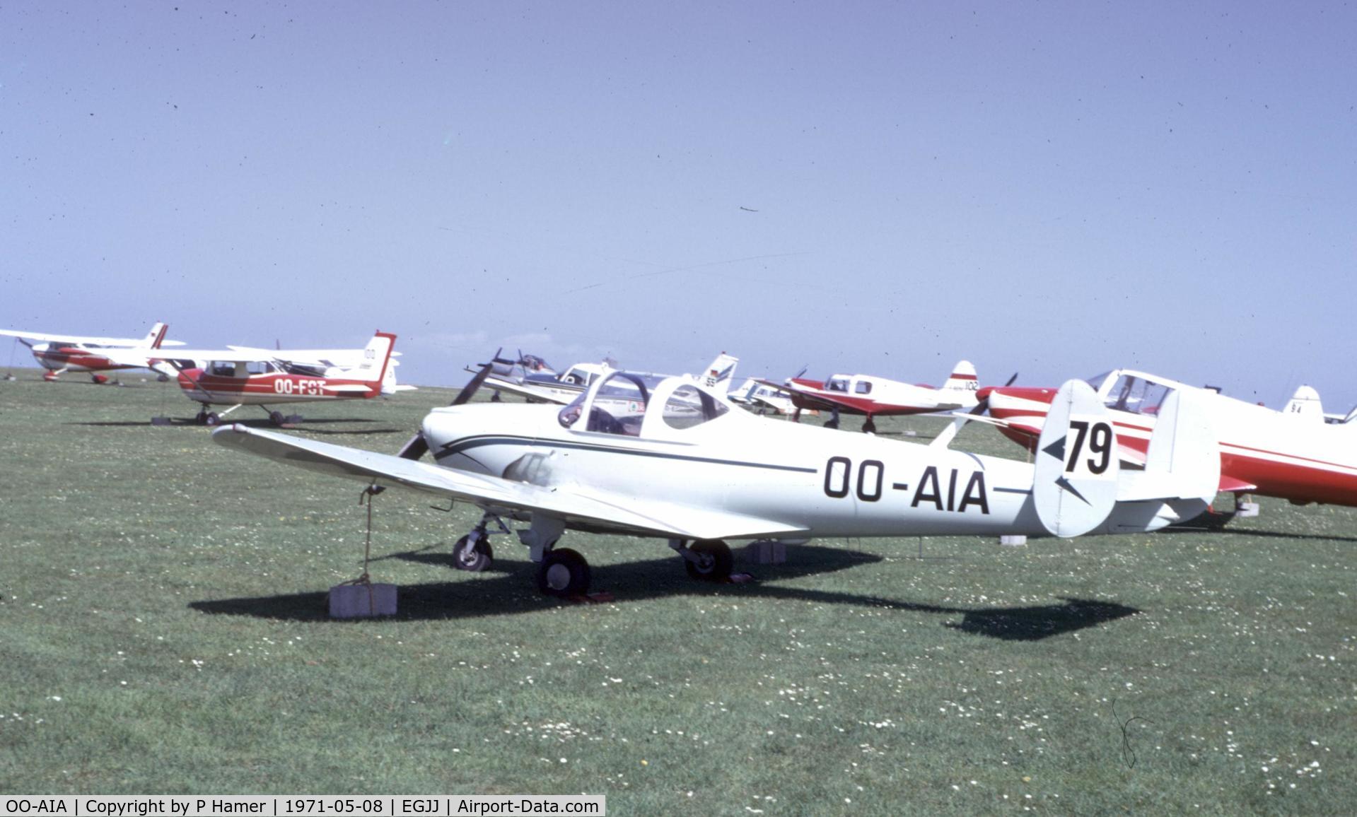 OO-AIA, 1947 Erco 415CD Ercoupe C/N 4834, Jersey Air Rally 1971