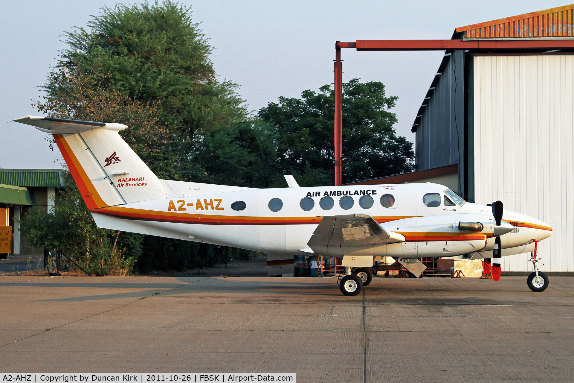 A2-AHZ, 1975 Beech 200 Super King Air C/N BB-95, Kalahari Air Services air ambulance King Air