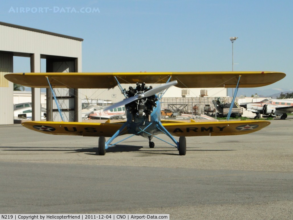 N219, 1939 Waco UPF-7 C/N 5302, Warming up before taxiing out