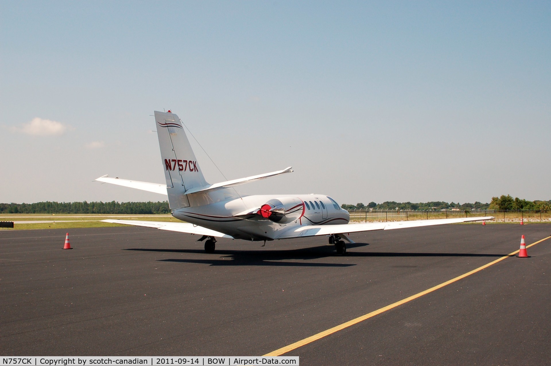 N757CK, 1989 Cessna 560 Citation V C/N 560-0028, 1989 Cessna 560 N757CK at Bartow Municipal Airport, Bartow, FL