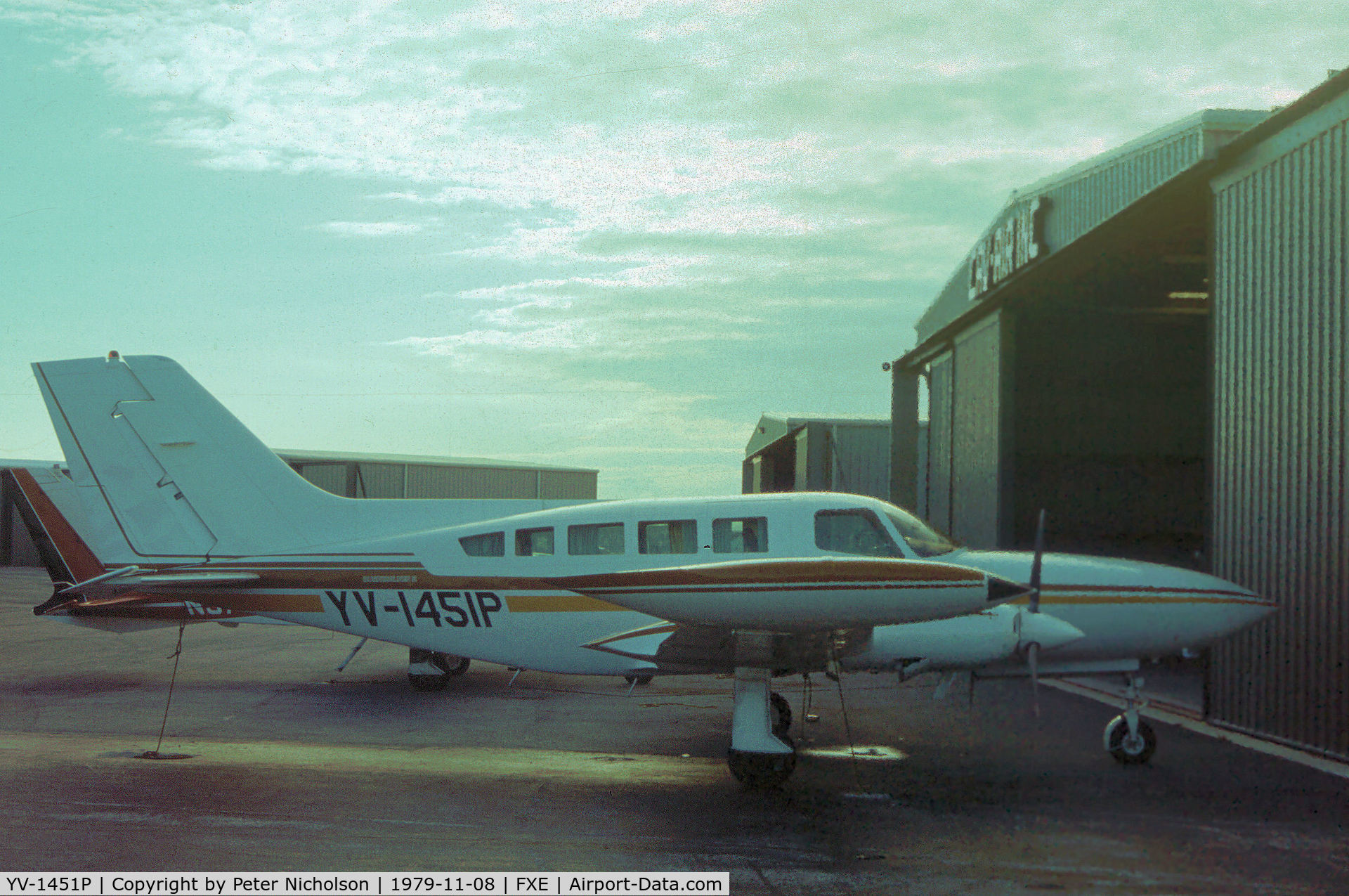 YV-1451P, 1978 Cessna 402B Businessliner II C/N 402B1341, Cessna 402B Businessliner II seen at Fort Lauderdale Executive in November 1979.