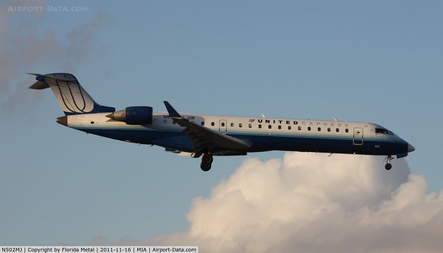 N502MJ, 2002 Bombardier CRJ-700 (CL-600-2C10) Regional Jet C/N 10050, United Express CRJ-700