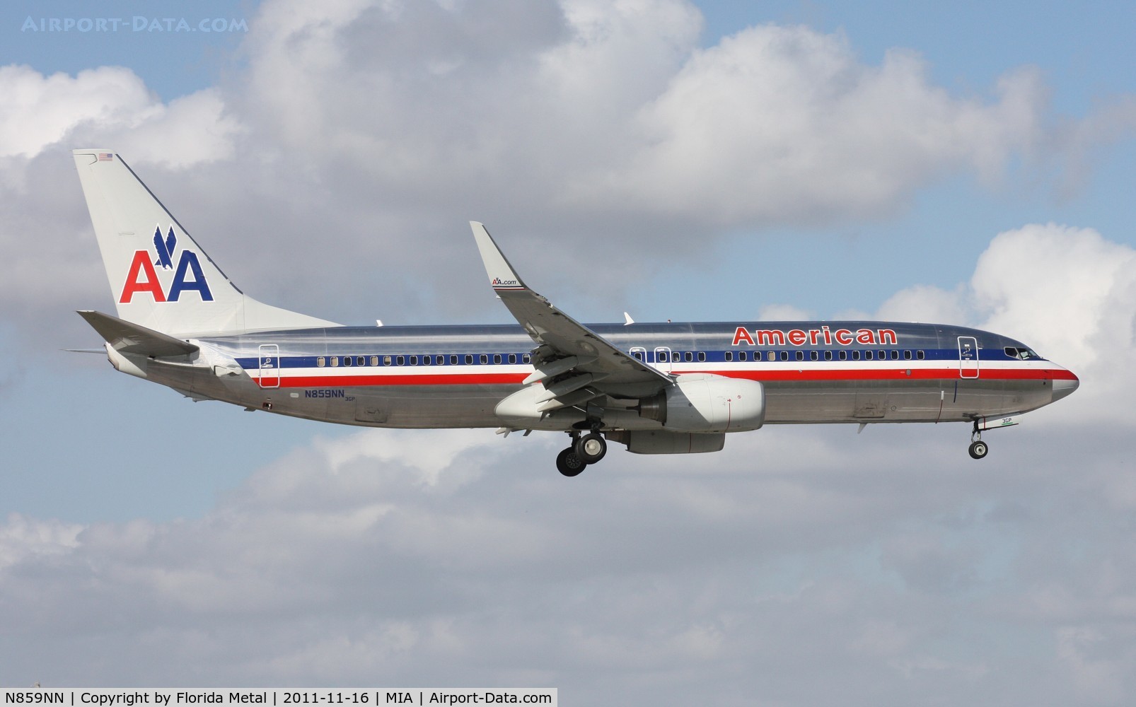 N859NN, Boeing 737-823 C/N 29555, American 737