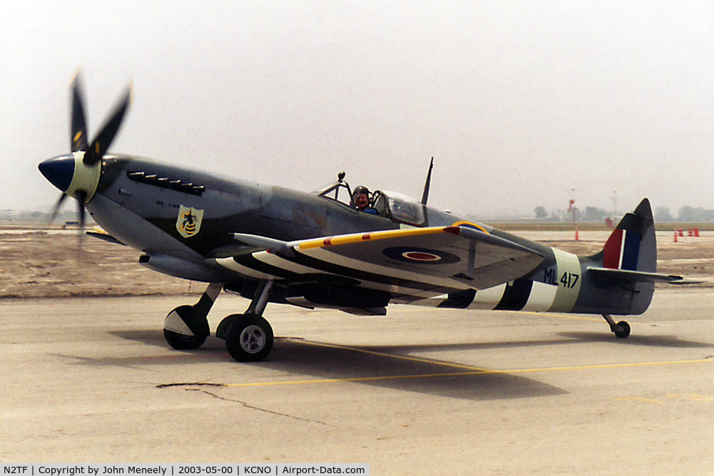 N2TF, 1944 Supermarine 509 Spitfire TR.9 C/N 6S/735188, Scanned from a print