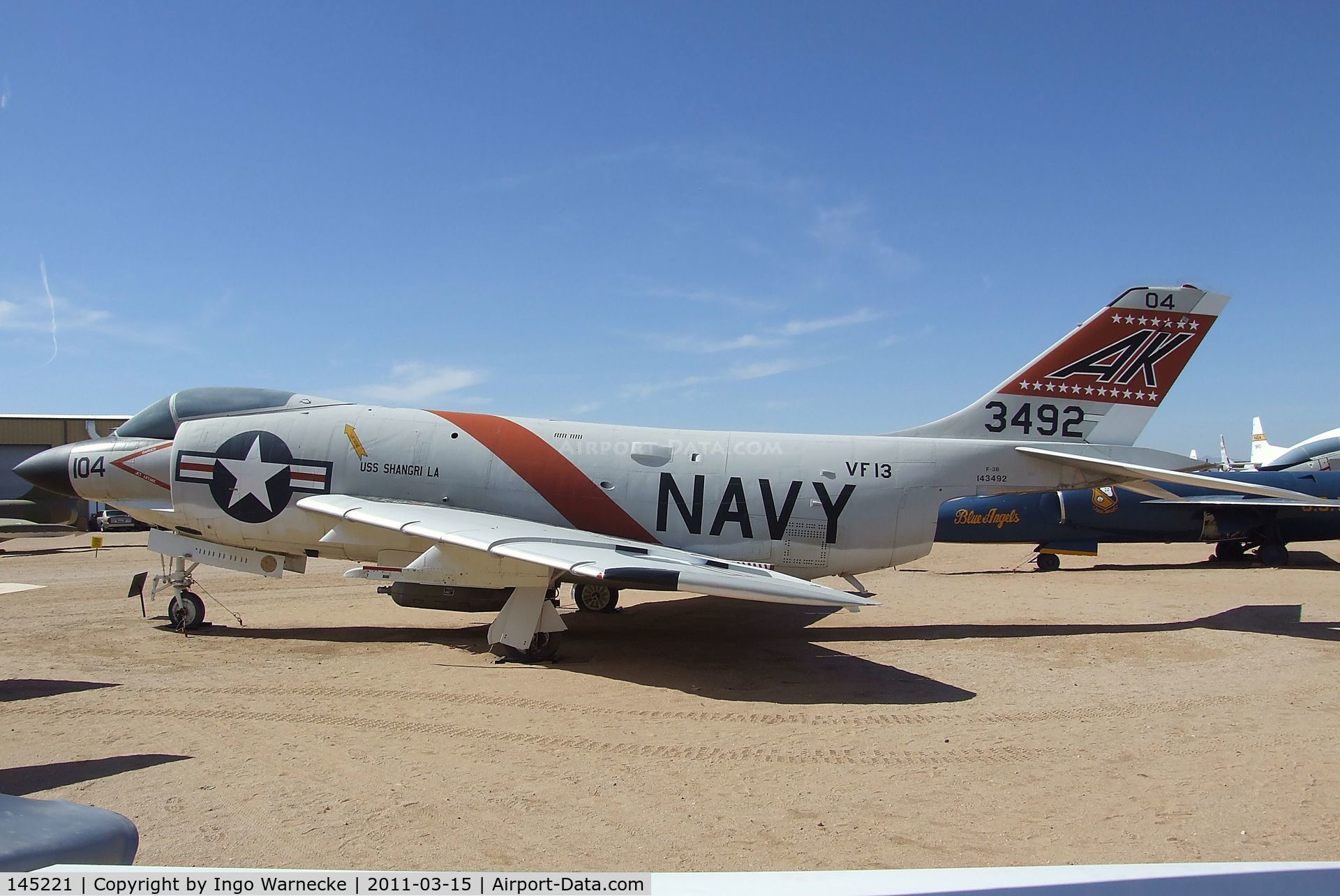 145221, McDonnell F-3B Demon C/N 390, McDonnell F-3B Demon at the Pima Air & Space Museum, Tucson AZ