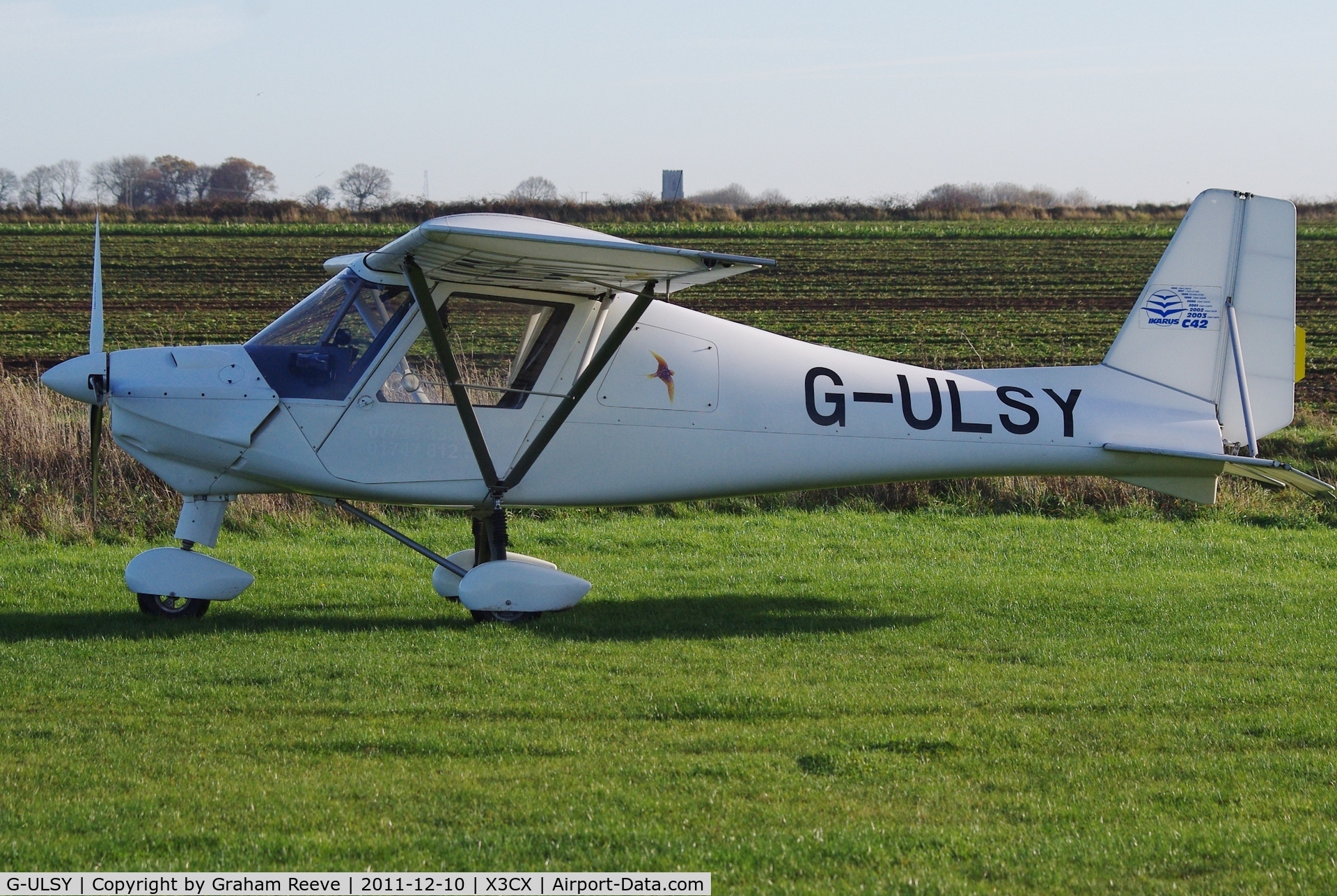 G-ULSY, 2004 Comco Ikarus C42 FB80 C/N 0405-6603, Parked at Northrepps.
