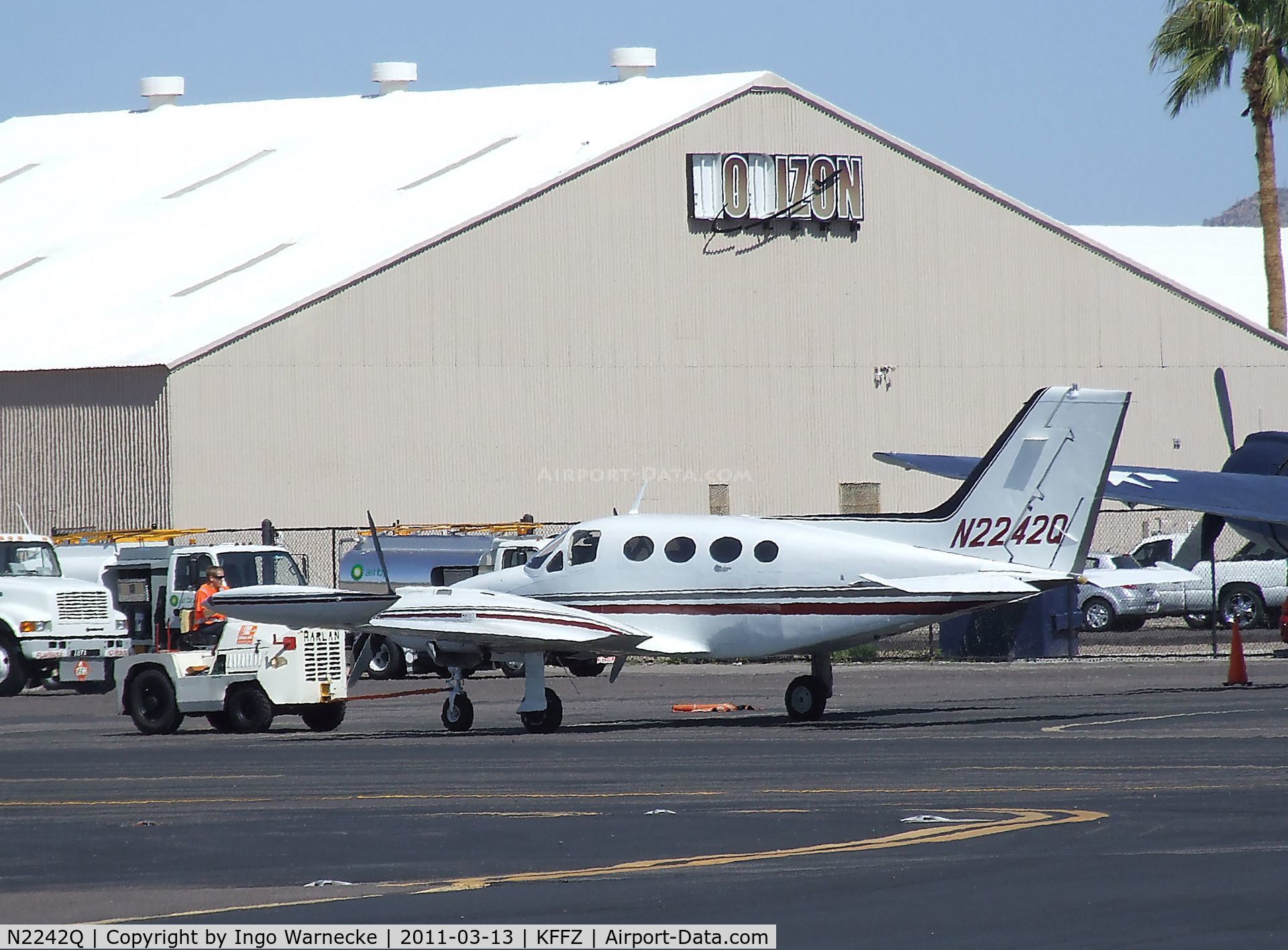 N2242Q, 1969 Cessna 421A Golden Eagle C/N 421A0042, Cessna 421A at Falcon Field, Mesa AZ