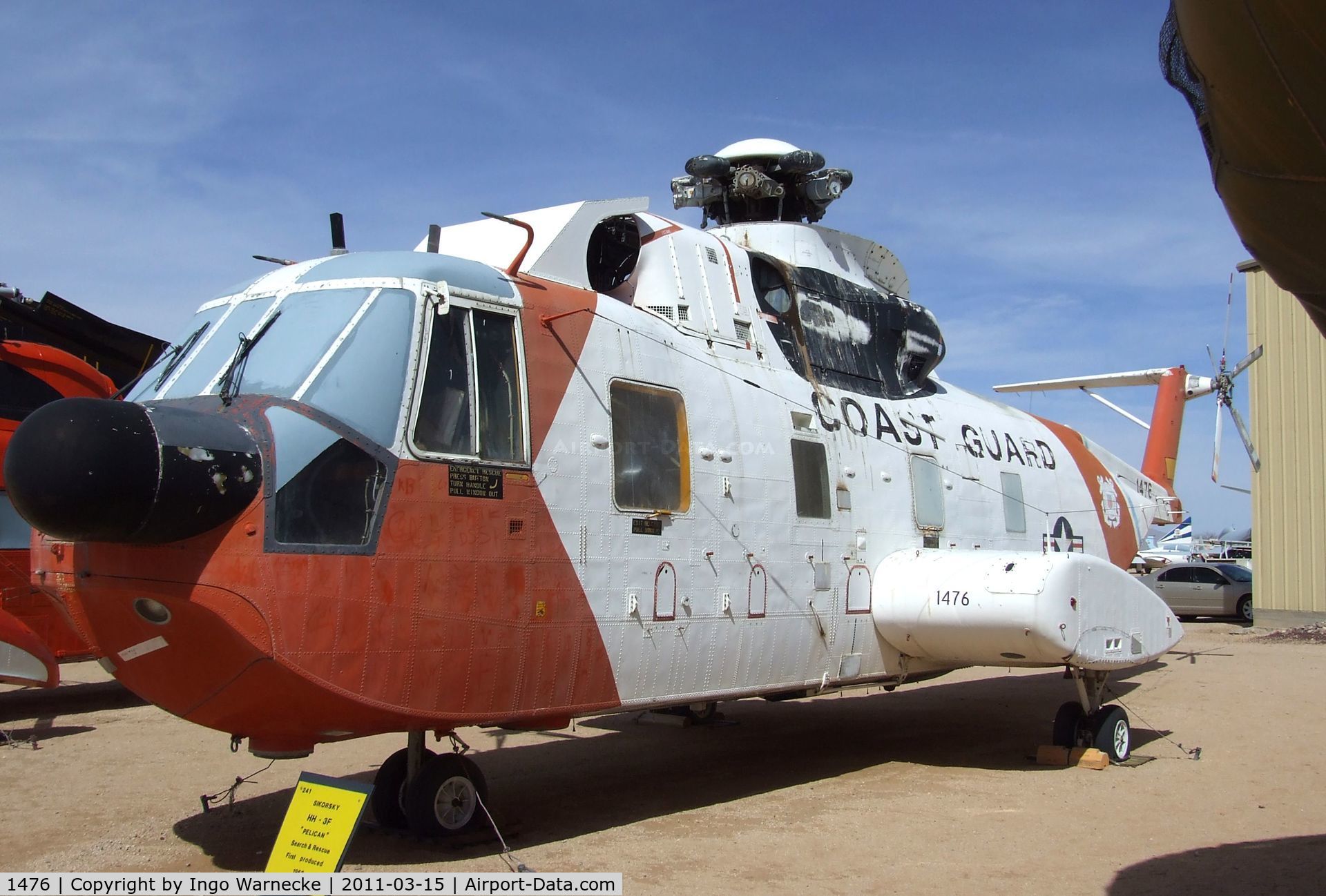 1476, 1971 Sikorsky HH-3F Pelican C/N 61638, Sikorsky HH-3F Pelican at the Pima Air & Space Museum, Tucson AZ