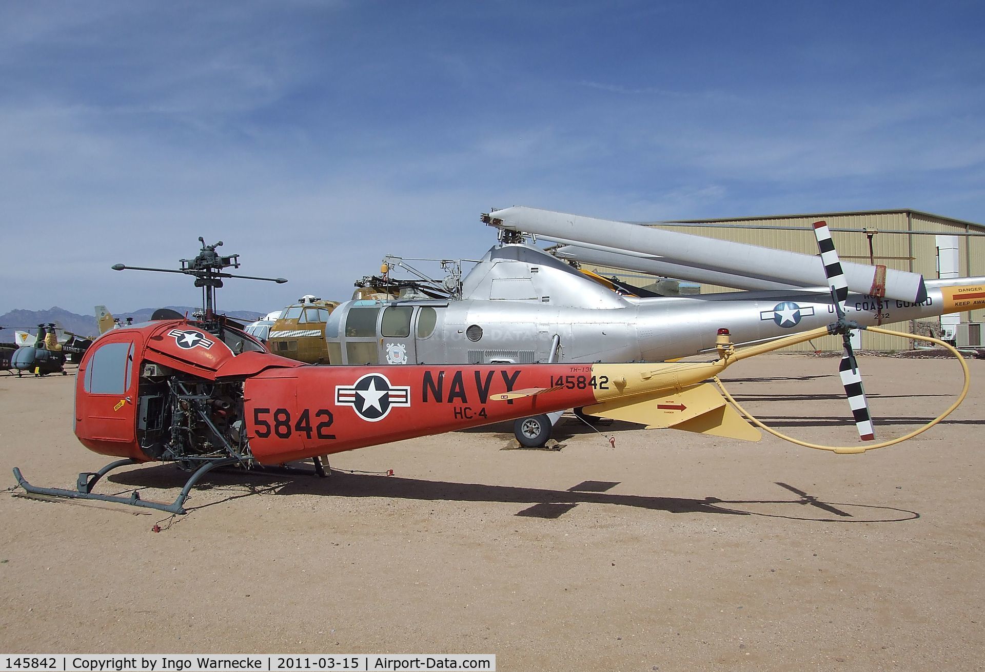 145842, Bell TH-13N C/N 2119, Bell HTL-7 (TH-13N) at the Pima Air & Space Museum, Tucson AZ