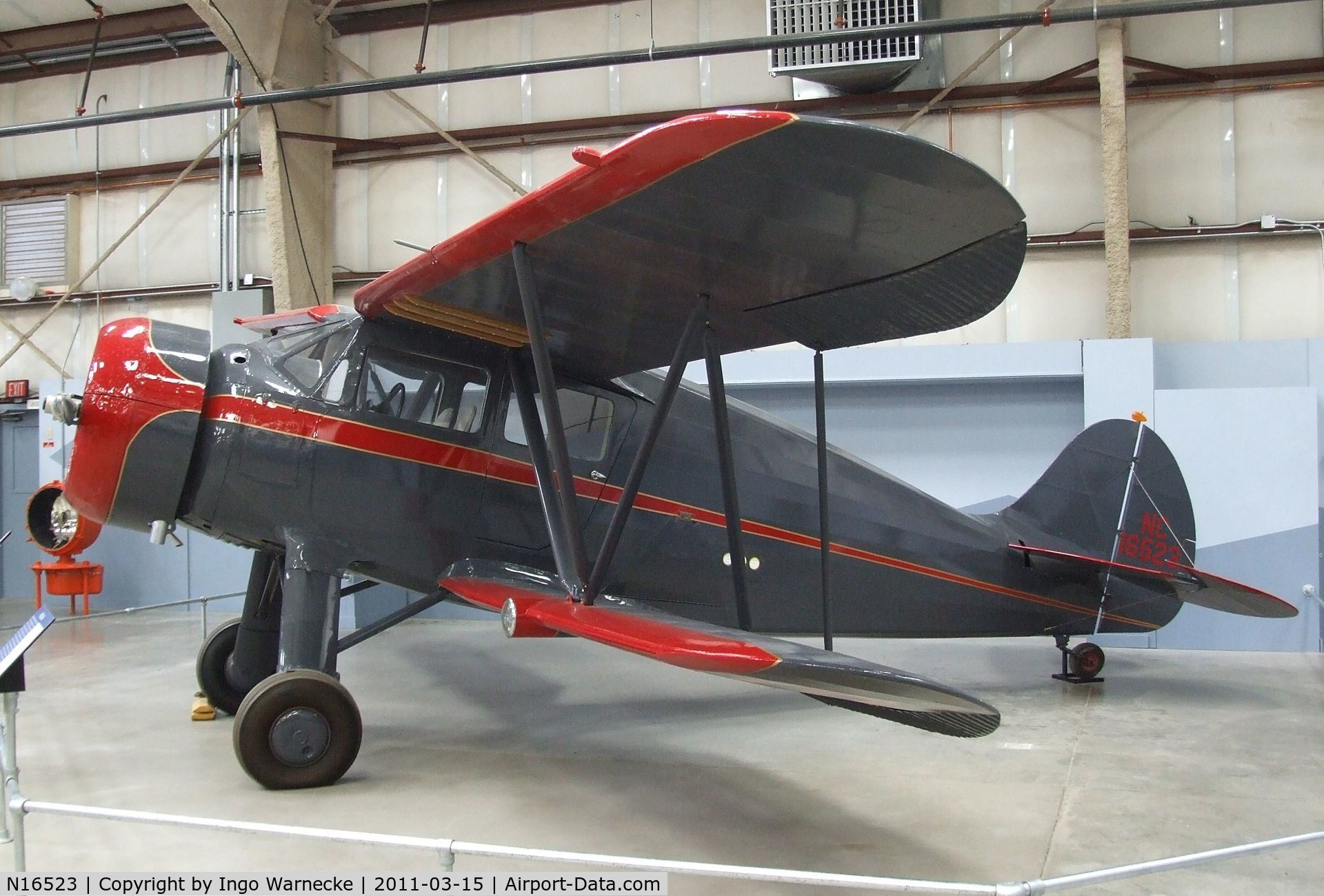 N16523, 1936 Waco ZKS-6 C/N 4512, Waco ZKS-6 at the Pima Air & Space Museum, Tucson AZ