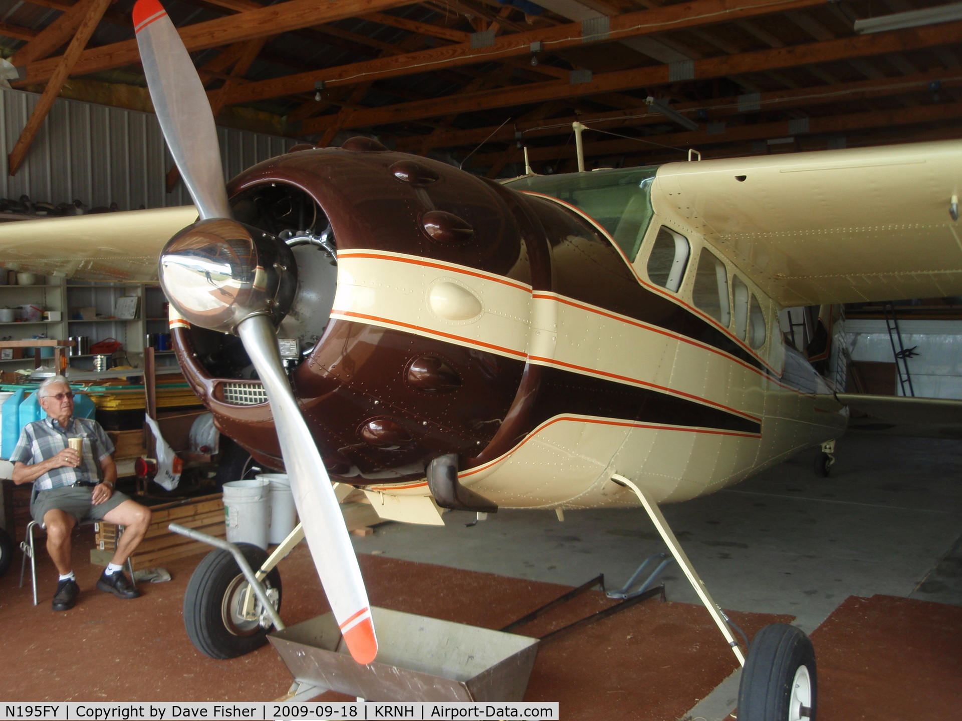 N195FY, 1953 Cessna 195A C/N 16050, Hangared in New Richmond, WI.