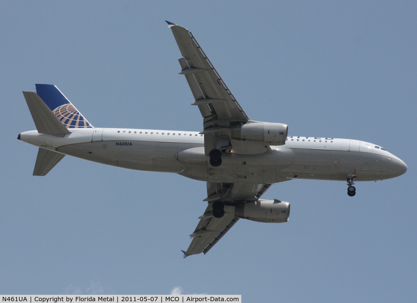 N461UA, 2000 Airbus A320-232 C/N 1266, United A320