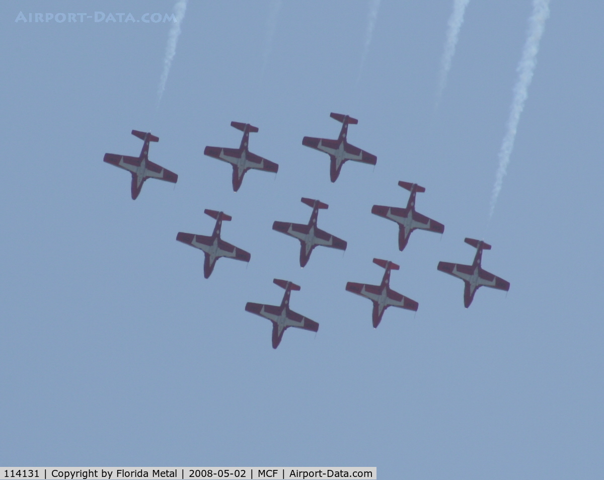 114131, Canadair CT-114 Tutor C/N 1131, Snowbirds practicing at MacDill - profile for #1
