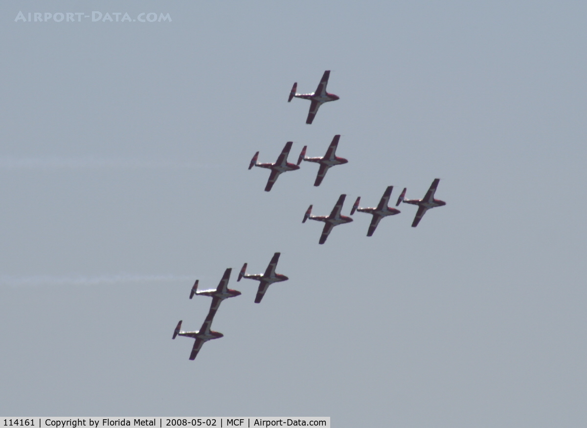 114161, Canadair CT-114 Tutor C/N 1161, Snowbirds practicing at MacDill - profile for #9