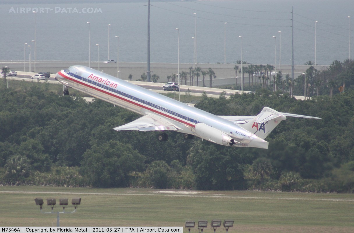 N7546A, 1990 McDonnell Douglas MD-82 (DC-9-82) C/N 53028, This plane I shot a week earlier landing at MCO