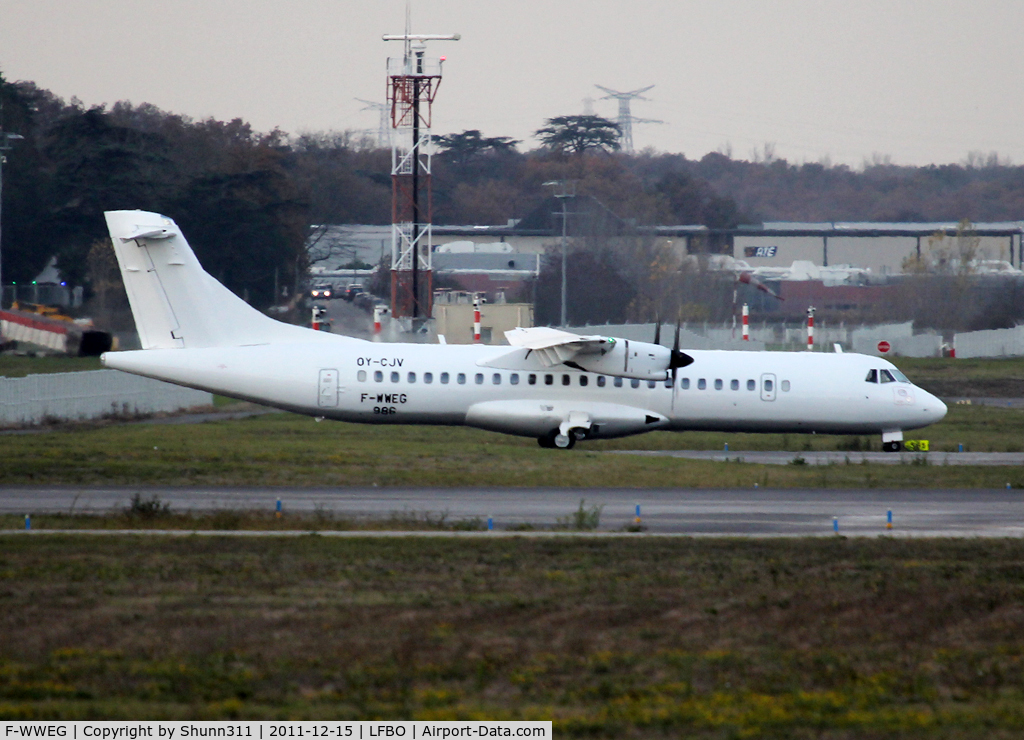 F-WWEG, 2011 ATR 72-500 C/N 986, C/n 0986 - For Nordic Aviation Capital as OY-CJV