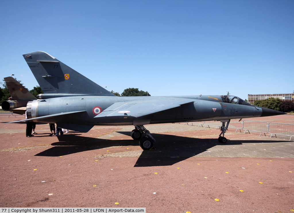 77, Dassault Mirage F.1C C/N 77, Stored and used as static display during LFDN Airshow 2011...