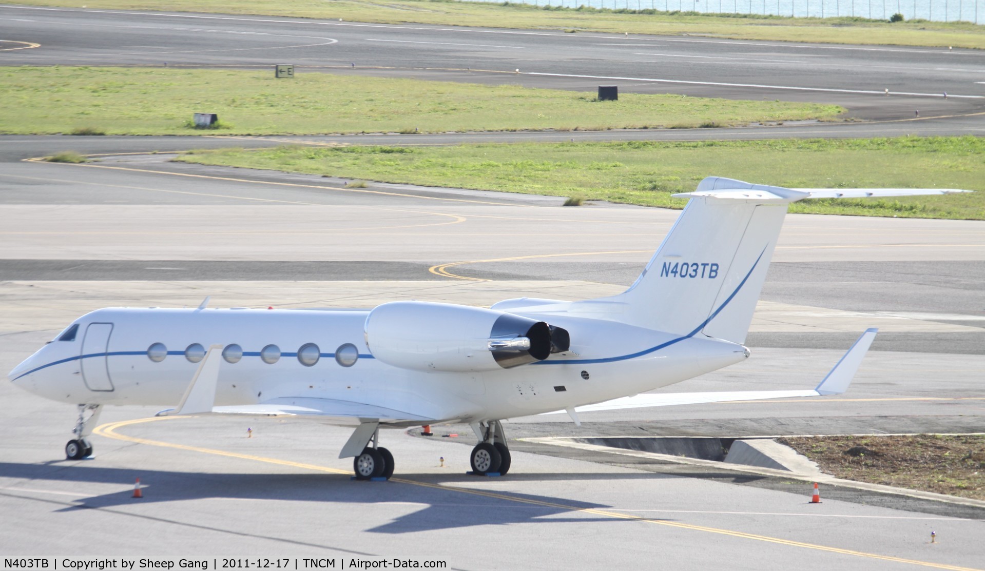 N403TB, 1992 Gulfstream Aerospace G-IV C/N 1191, N430TB at TNCM